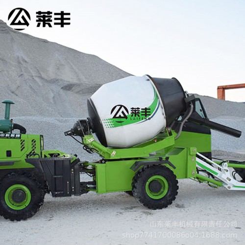 旋轉(zhuǎn)卸料攪拌車  萊豐 工程搬運 自上料攪拌車廠家