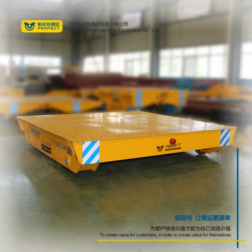 20T蓄電池?zé)o軌膠輪電動(dòng)平車模具搬運(yùn)車無軌過跨車平板車牽引