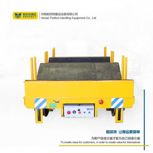 廠家直銷聚氨酯包膠萬向輪防水卷材搬運車浙江紹興無軌電動平臺車