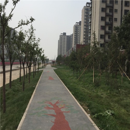 彩色透水混凝土 透水混凝土 透水混凝土路面