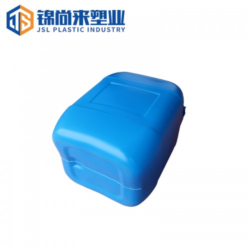 塑料桶 常州加厚有蓋方形食品藍色小口20L塑料桶廠家 現貨