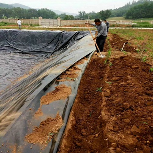 安徽養豬場氧化塘0.5mm土工膜 0.40mmHDPE防滲膜廠家批發