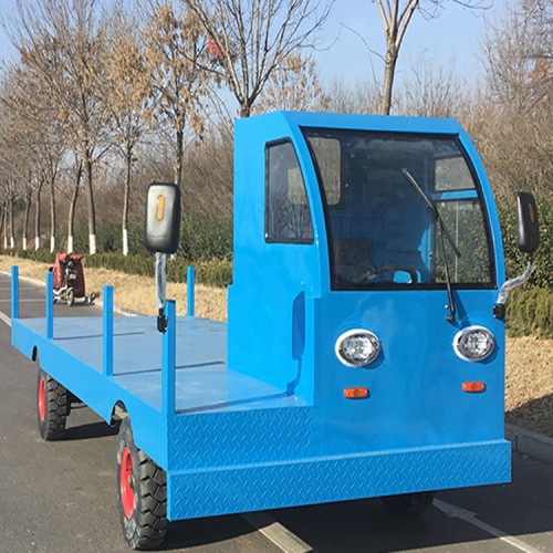 電動廠區搬運車  建筑工地電動平板車  倉庫車間周轉車