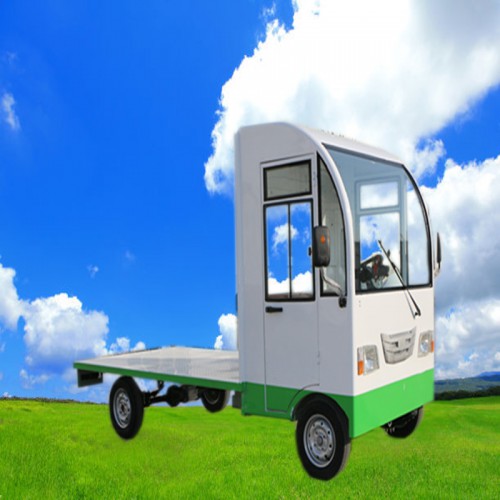 建筑工地電動平板車   庫房廠區倉儲轉運車