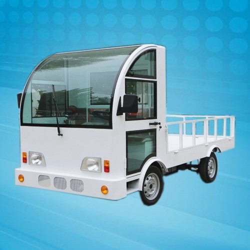 駕駛室式電動(dòng)平板車   載重王搬運(yùn)車   工業(yè)電動(dòng)拉貨車