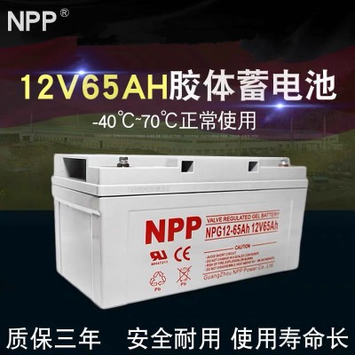 耐普太陽能膠體蓄電池12v65ah直流屏