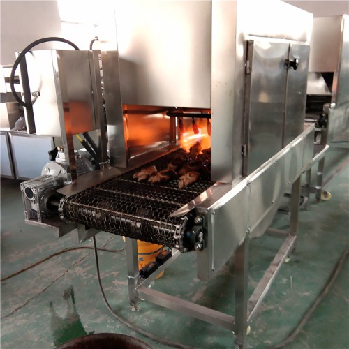 燒毛機  翅中燎毛機  豬耳朵燒毛機  義康食品機械
