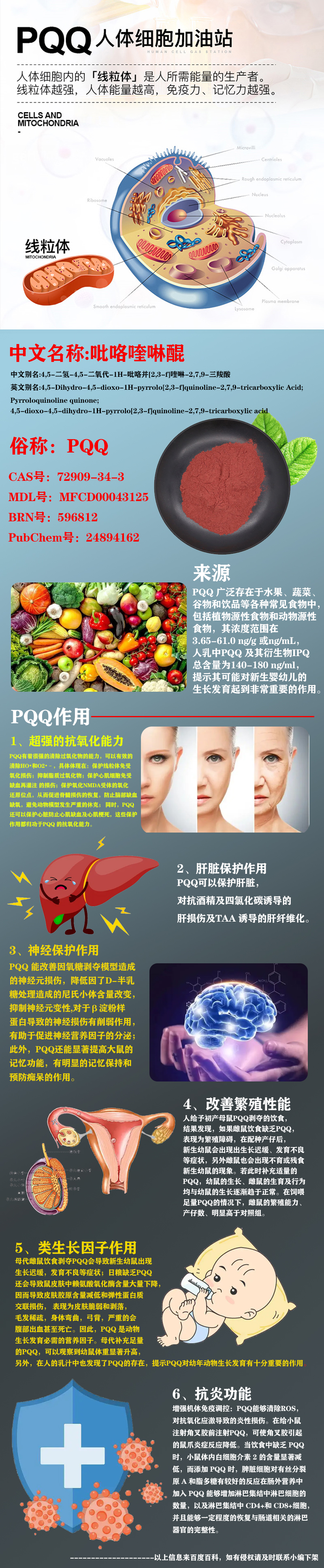 PQQ百度百科功效