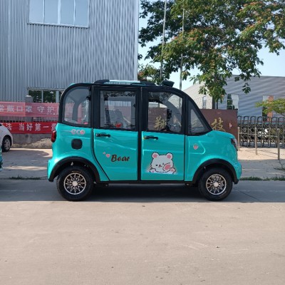 新能源電動(dòng)四輪汽車 低速電瓶車 接娃代步車