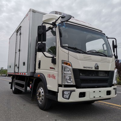 豪沃大金牛4.2米冷藏車 濰柴藍(lán)牌冷藏車 水果生鮮冷鏈運輸車