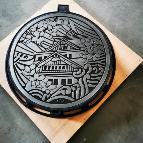 小鎮(zhèn) 特色小鎮(zhèn)圓形街區(qū)飾井蓋球墨鑄造定做