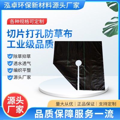 切片打孔防草布 獼猴桃基地用不長草遮草除草布