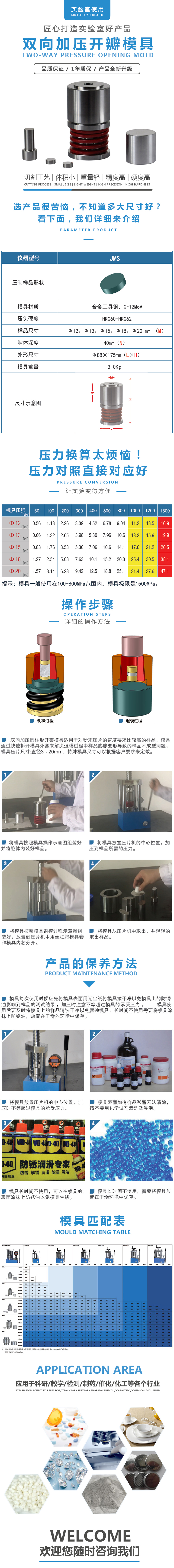 雙向加壓開瓣模具