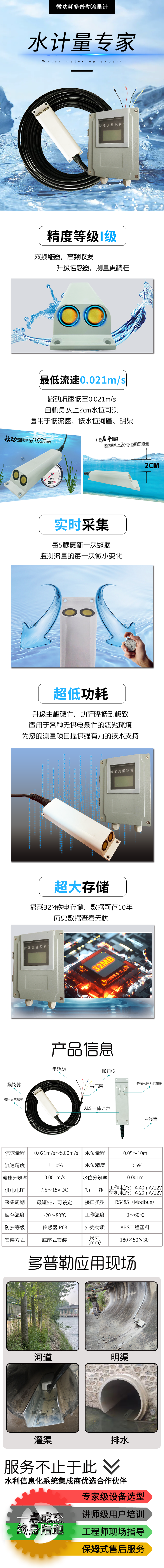 微功耗多普勒流量計詳情頁
