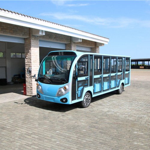 17座大型電動(dòng)觀光車(chē)  電瓶觀光車(chē)多少錢(qián)  景區(qū)代步車(chē)圖片